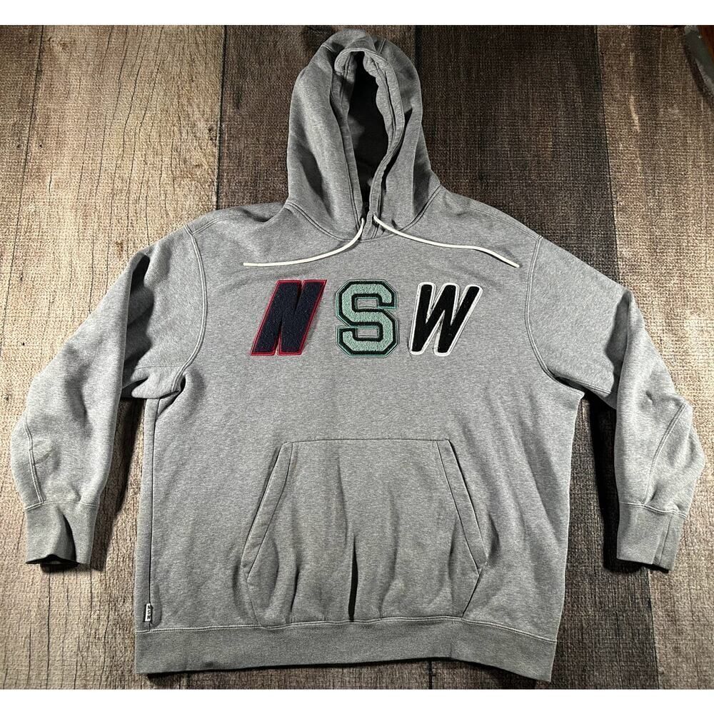 Nike Sportswear Men's NSW Club Fleece Grey Pullover Hoodie Large